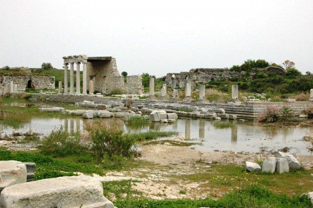 Processional road, and stoa leading to harbour and North Agora, Miletus